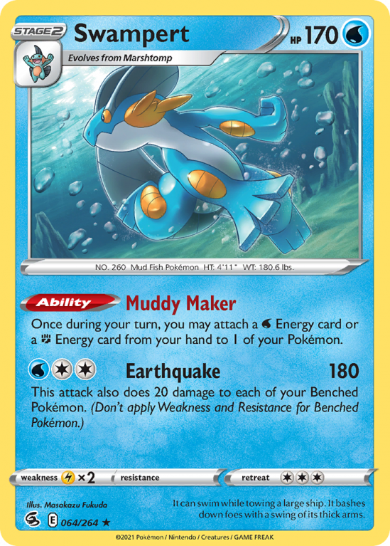 Swampert 64/264 Sword & Shield Fusion Strike