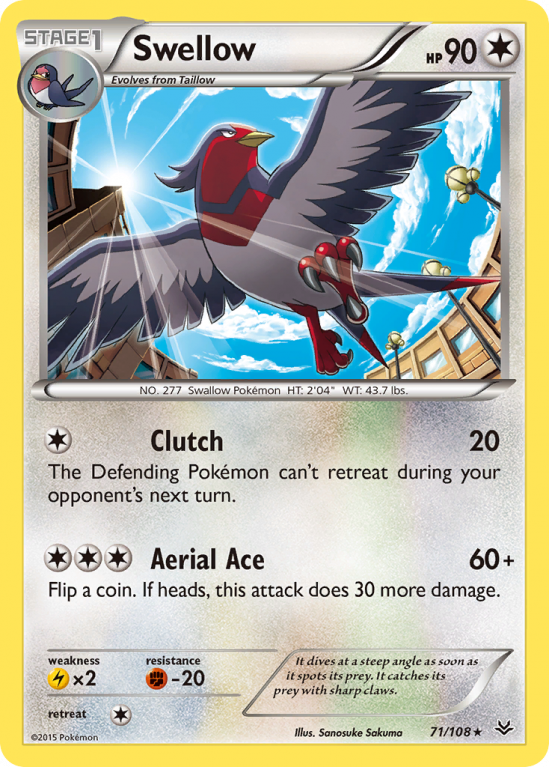 Swellow 71/108 XY Roaring Skies