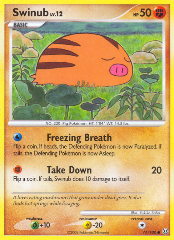 Swinub 77/100 Diamond & Pearl Stormfront