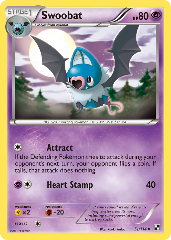 Swoobat 51/114 Black & White Black & White