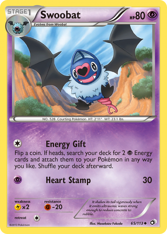 Swoobat 65/113 Black & White Legendary Treasures