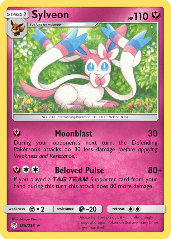Sylveon 155/236 Sun & Moon Cosmic Eclipse