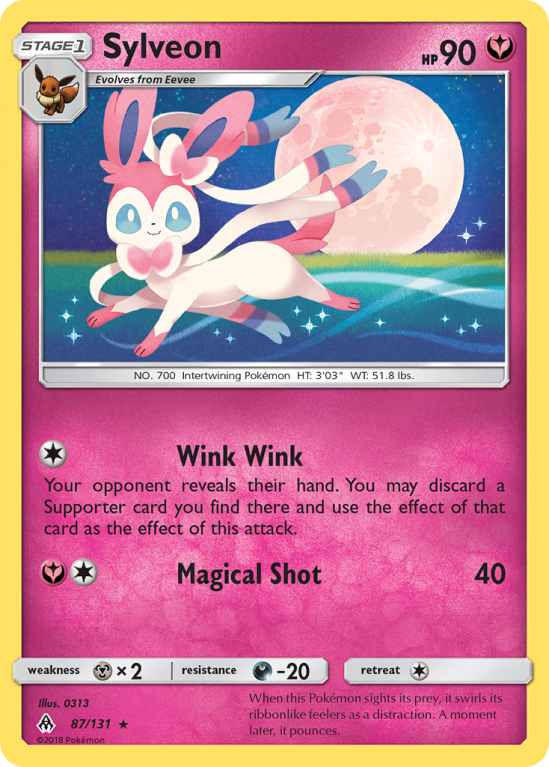 Sylveon 87/131 Sun & Moon Forbidden Light