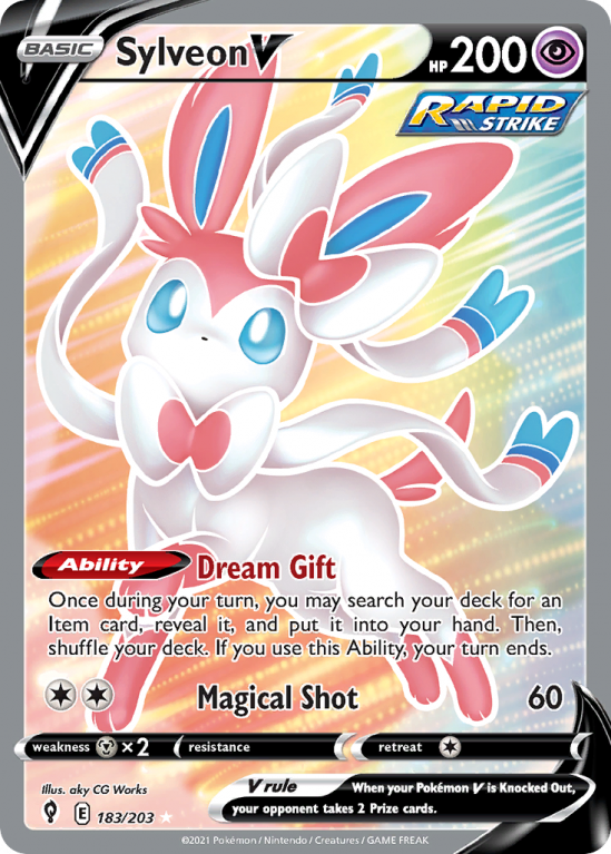 Sylveon V 183/203 Sword & Shield Evolving Skies