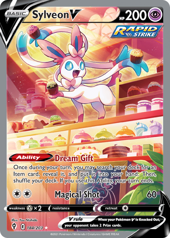 Sylveon V 184/203 Sword & Shield Evolving Skies