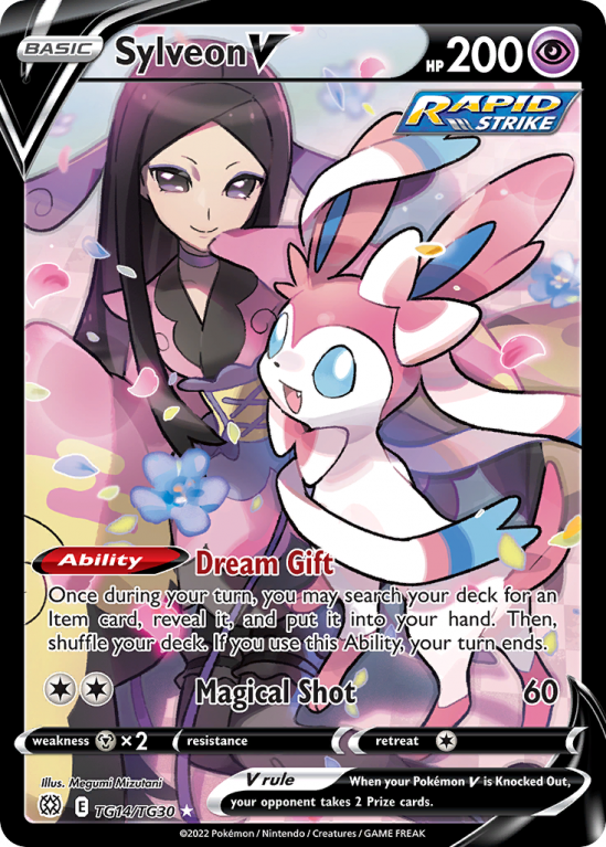 Sylveon V TG14/30 Sword & Shield Brilliant Stars Trainer Gallery