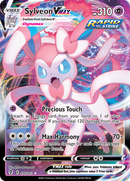 Sylveon VMAX 75/203 Sword & Shield Evolving Skies