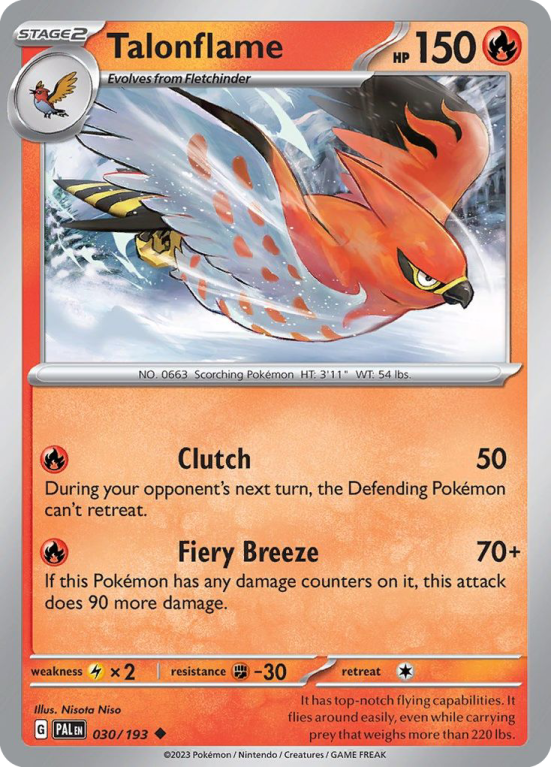 Talonflame 30/193 Scarlet & Violet Paldea Evolved