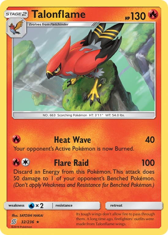 Talonflame 32/236 Sun & Moon Unified Minds