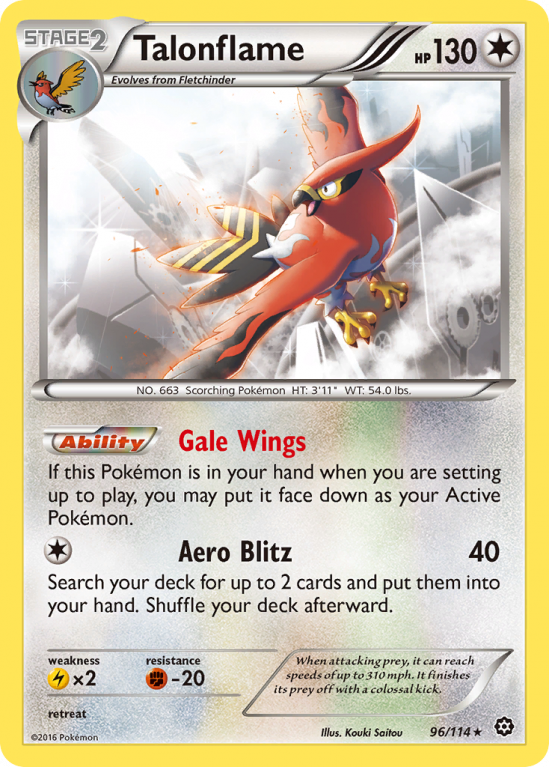 Talonflame 96/114 XY Steam Siege
