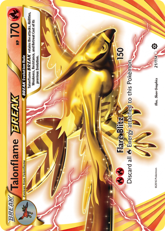 Talonflame BREAK 21/114 XY Steam Siege