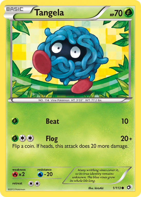 Tangela 1/113 Black & White Legendary Treasures
