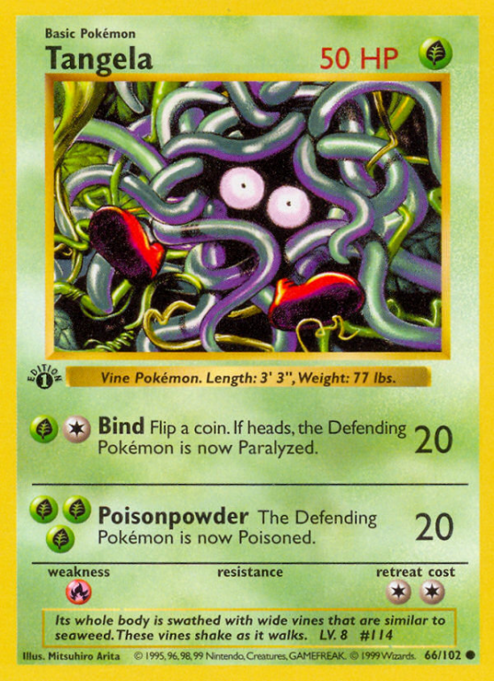 Tangela 66/102 Base Base Set
