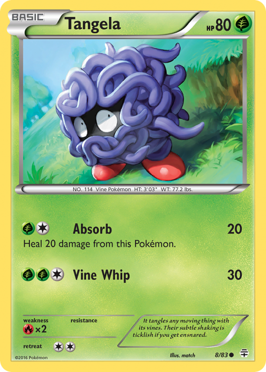 Tangela 8/115 XY Generations