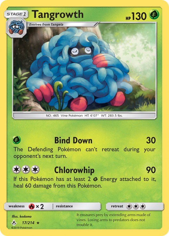 Tangrowth 17/214 Sun & Moon Unbroken Bonds