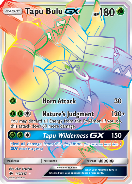 Tapu Bulu-GX 149/147 Sun & Moon Burning Shadows