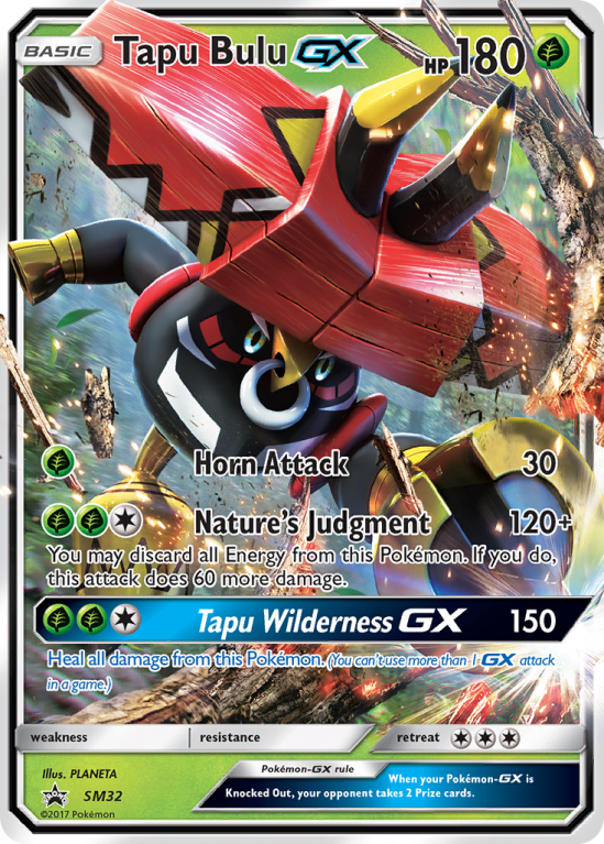 Tapu Bulu-GX SM32/156 Sun & Moon SM Black Star Promos