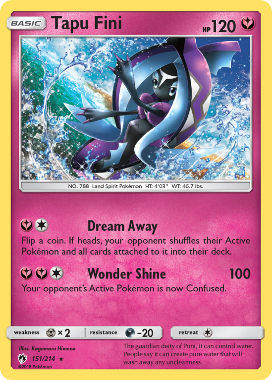 Tapu Fini 151/214 Sun & Moon Lost Thunder