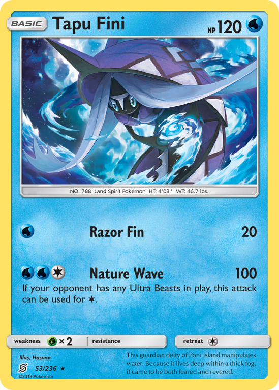 Tapu Fini 53/236 Sun & Moon Unified Minds