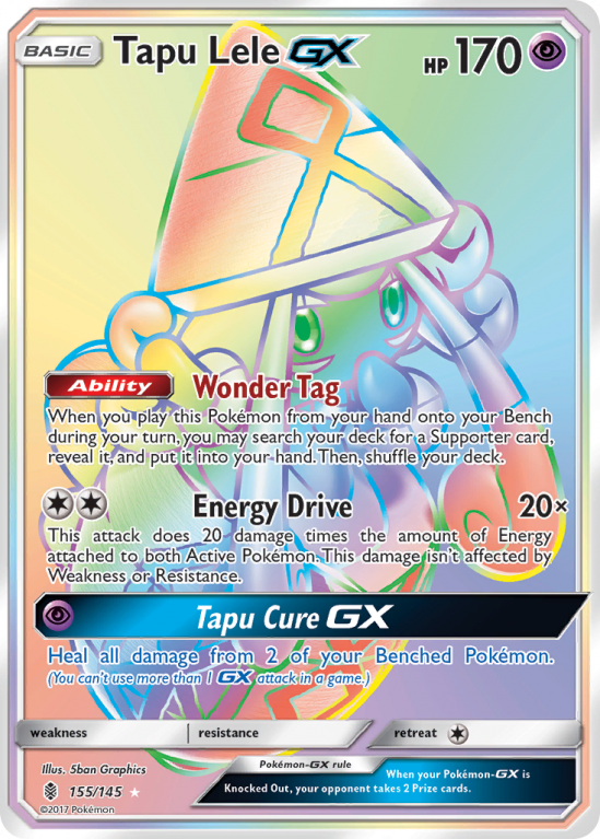 Tapu Lele-GX 155/145 Sun & Moon Guardians Rising