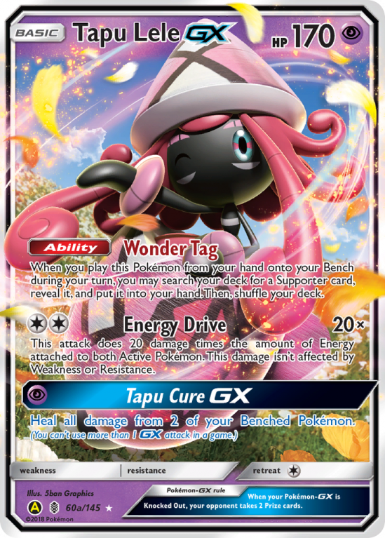 Tapu Lele-GX 60a/145 Sun & Moon Guardians Rising