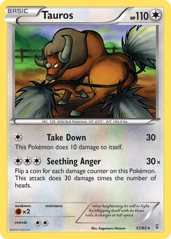 Tauros 57/115 XY Generations