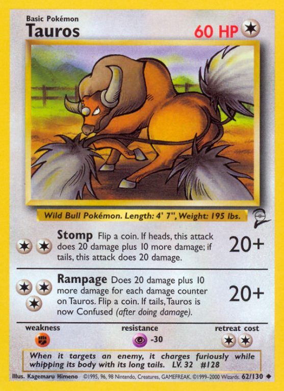 Tauros 62/130 Base Base Set 2