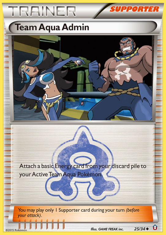Team Aqua Admin 25/34 XY Double Crisis