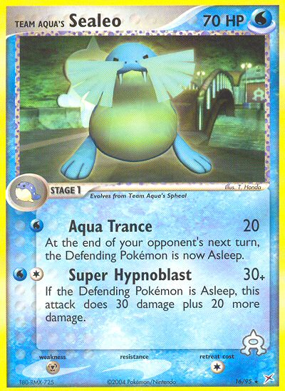 Team Aqua's Sealeo 16/95 EX Team Magma vs Team Aqua