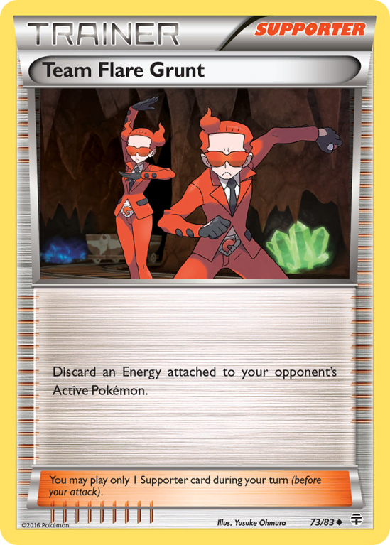Team Flare Grunt 73/115 XY Generations