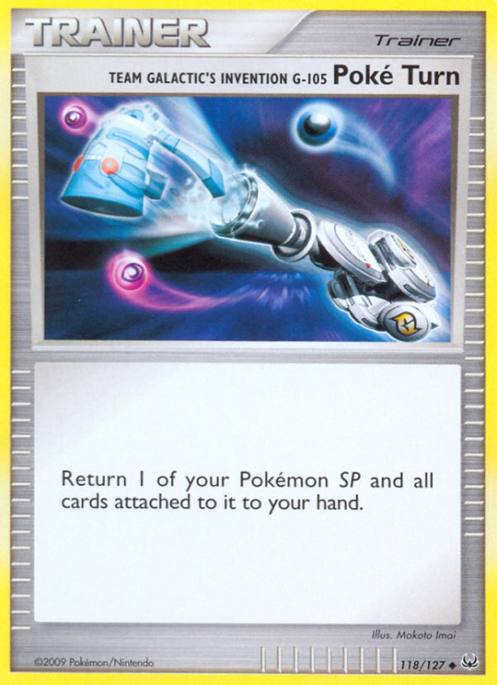 Team Galactic's Invention G-105 Poké Turn 118/127 Platinum Platinum