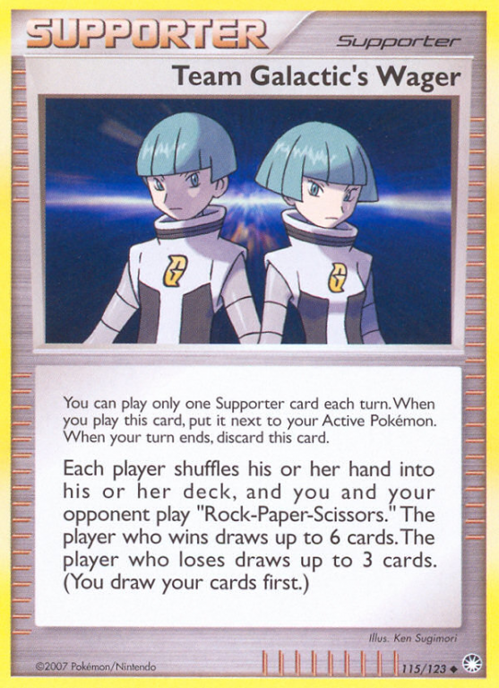 Team Galactic's Wager 115/123 Diamond & Pearl Mysterious Treasures