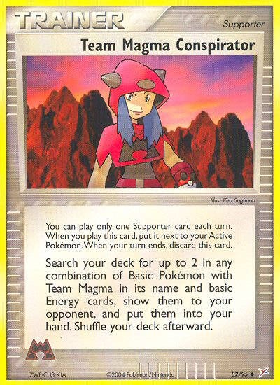 Team Magma Conspirator 82/95 EX Team Magma vs Team Aqua