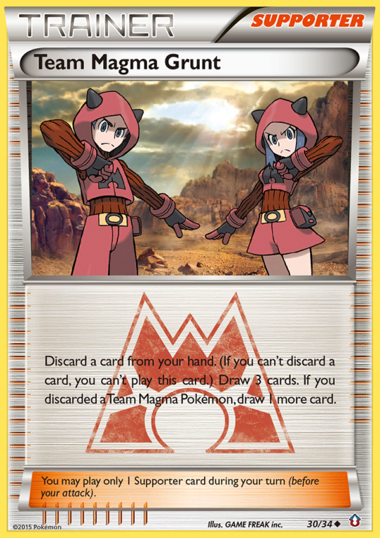 Team Magma Grunt 30/34 XY Double Crisis