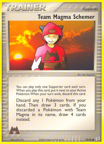 Team Magma Schemer 70/95 EX Team Magma vs Team Aqua