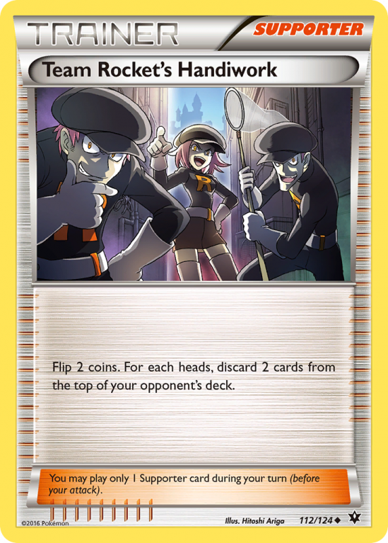Team Rocket's Handiwork 112/124 XY Fates Collide