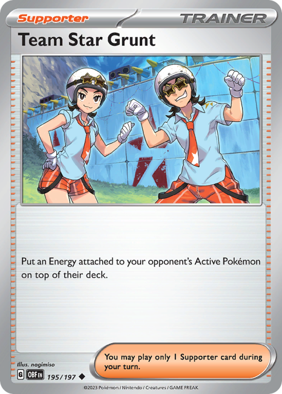 Team Star Grunt 195/197 Scarlet & Violet Obsidian Flames