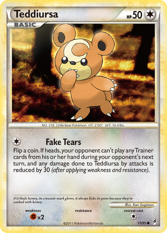 Teddiursa 73/106 HeartGold & SoulSilver Call of Legends