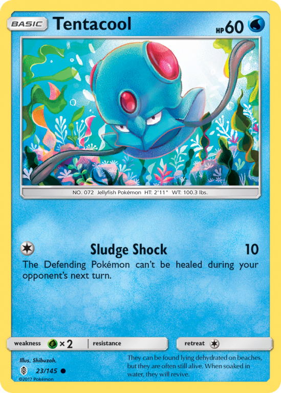 Tentacool 23/145 Sun & Moon Guardians Rising