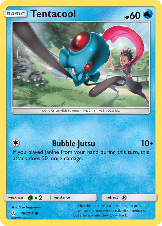 Tentacool 40/214 Sun & Moon Unbroken Bonds