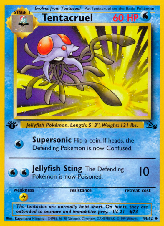 Tentacruel 44/62 Base Fossil