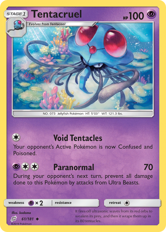 Tentacruel 61/181 Sun & Moon Team Up