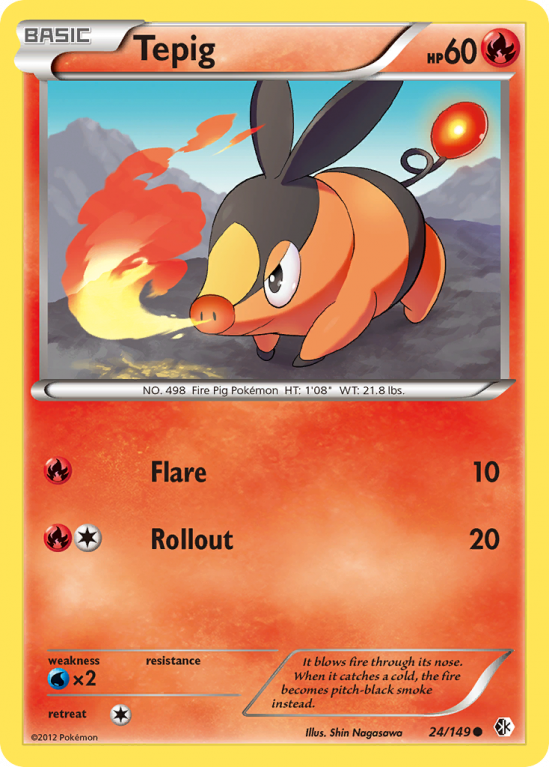 Tepig 24/149 Black & White Boundaries Crossed