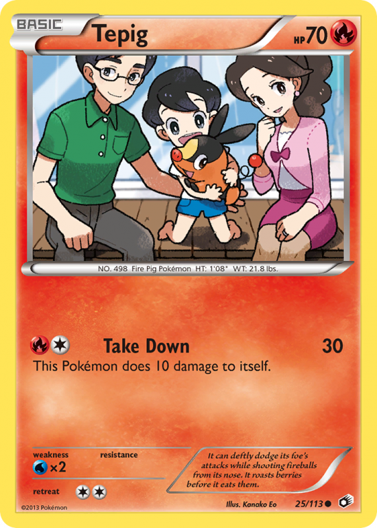 Tepig 25/113 Black & White Legendary Treasures