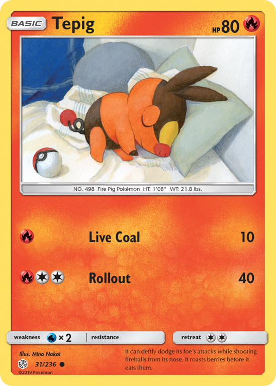 Tepig 31/236 Sun & Moon Cosmic Eclipse