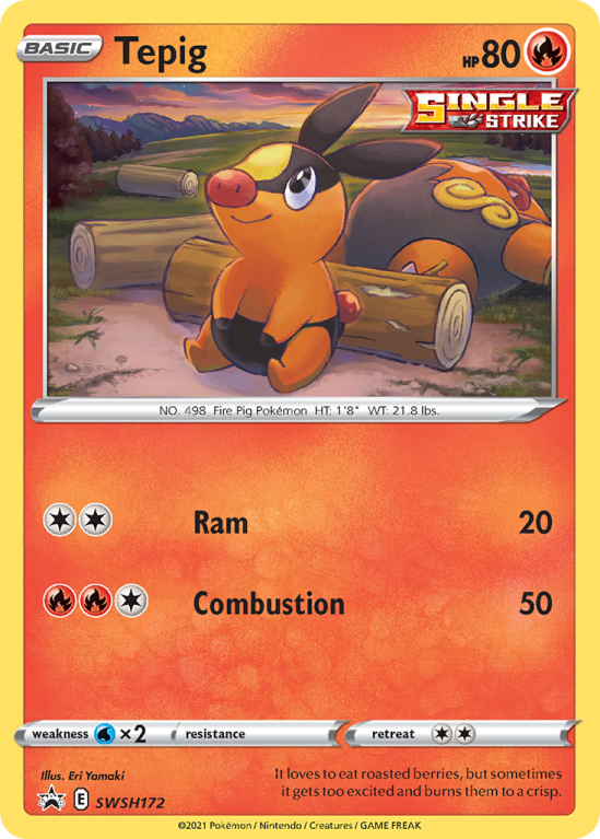 Tepig SWSH172/103 Sword & Shield SWSH Black Star Promos