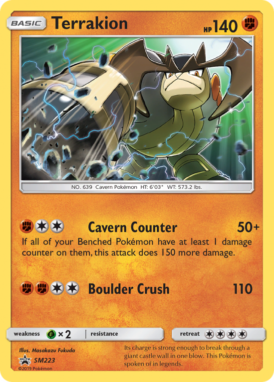 Terrakion SM223/156 Sun & Moon SM Black Star Promos