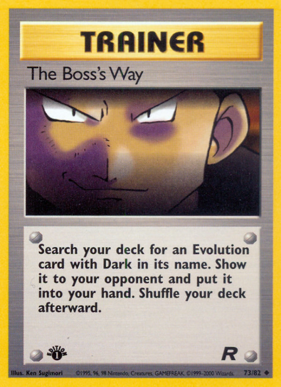 The Boss's Way 73/83 Base Team Rocket
