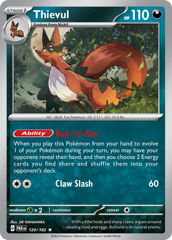 Thievul 120/182 Scarlet & Violet Paradox Rift