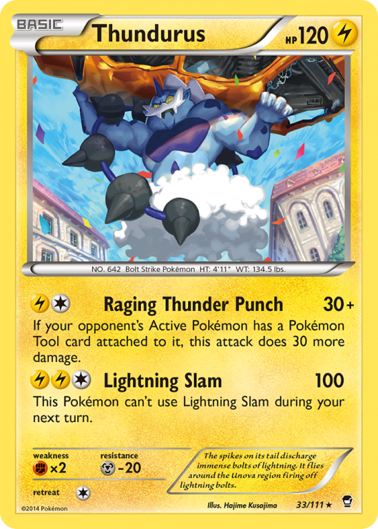 Thundurus 33/111 XY Furious Fists